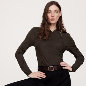 NWT Banana Republic Black Long Sleeve Bodysuit